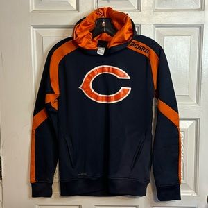 NFL Apparel Youth Chicago Bears Hoodie Pull Over Hoodie Size Large